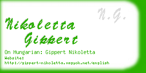 nikoletta gippert business card